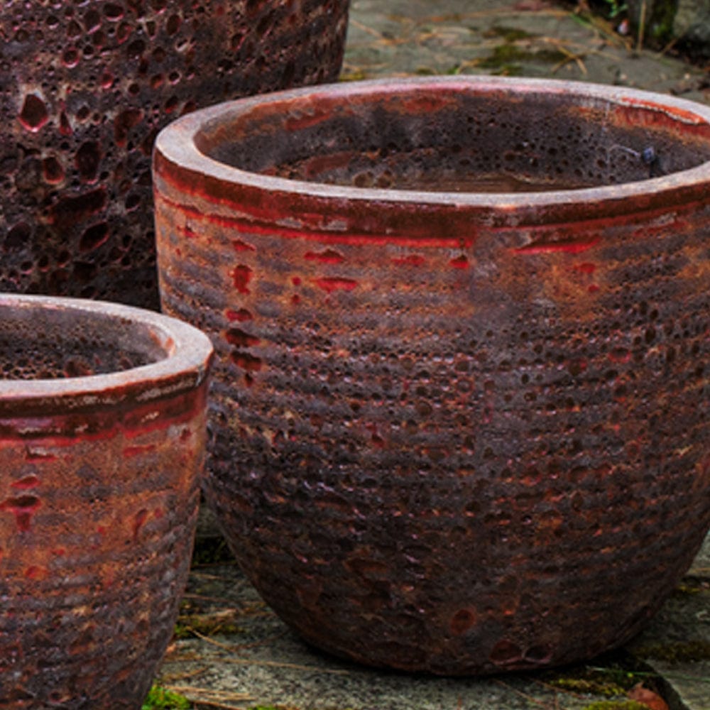 Aspara Planter Set of 4 in Angkor Red - Outdoor Art Pros