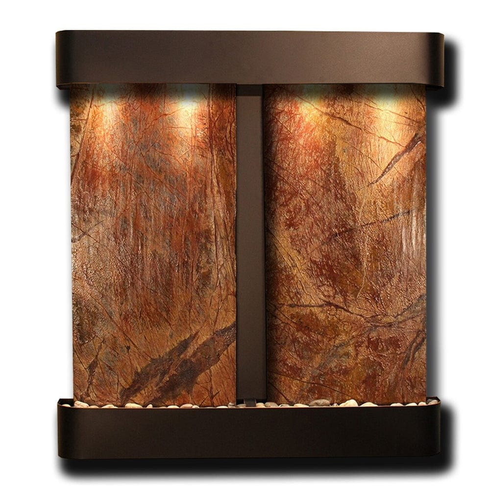 Aspen_Falls_Rainforest_Brown_Marble_Blackened_Copper_Rounded Corners - Outdoor Art Pros