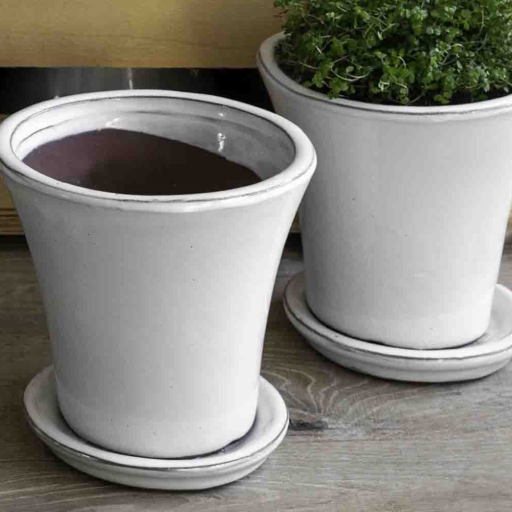 Audrey Planter Crate Set of 16 in Linen White - Outdoor Art Pros