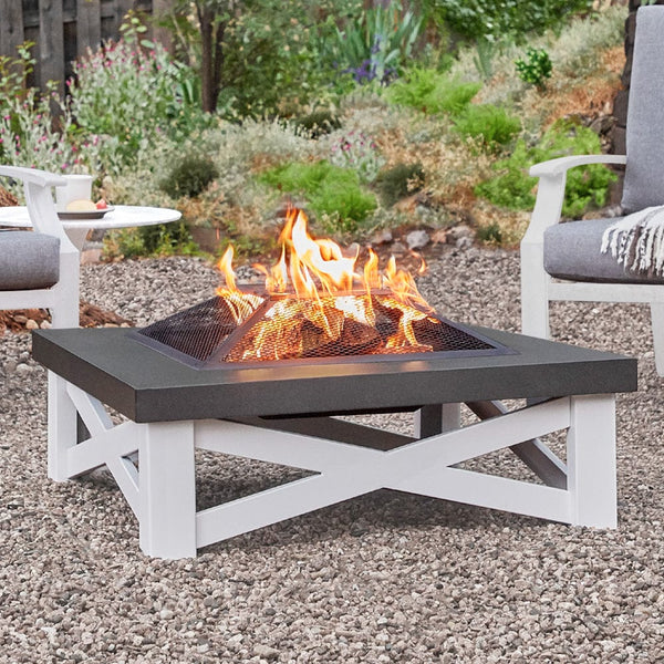Austin Wood-Burning Fire Table - Outdoor Art Pros