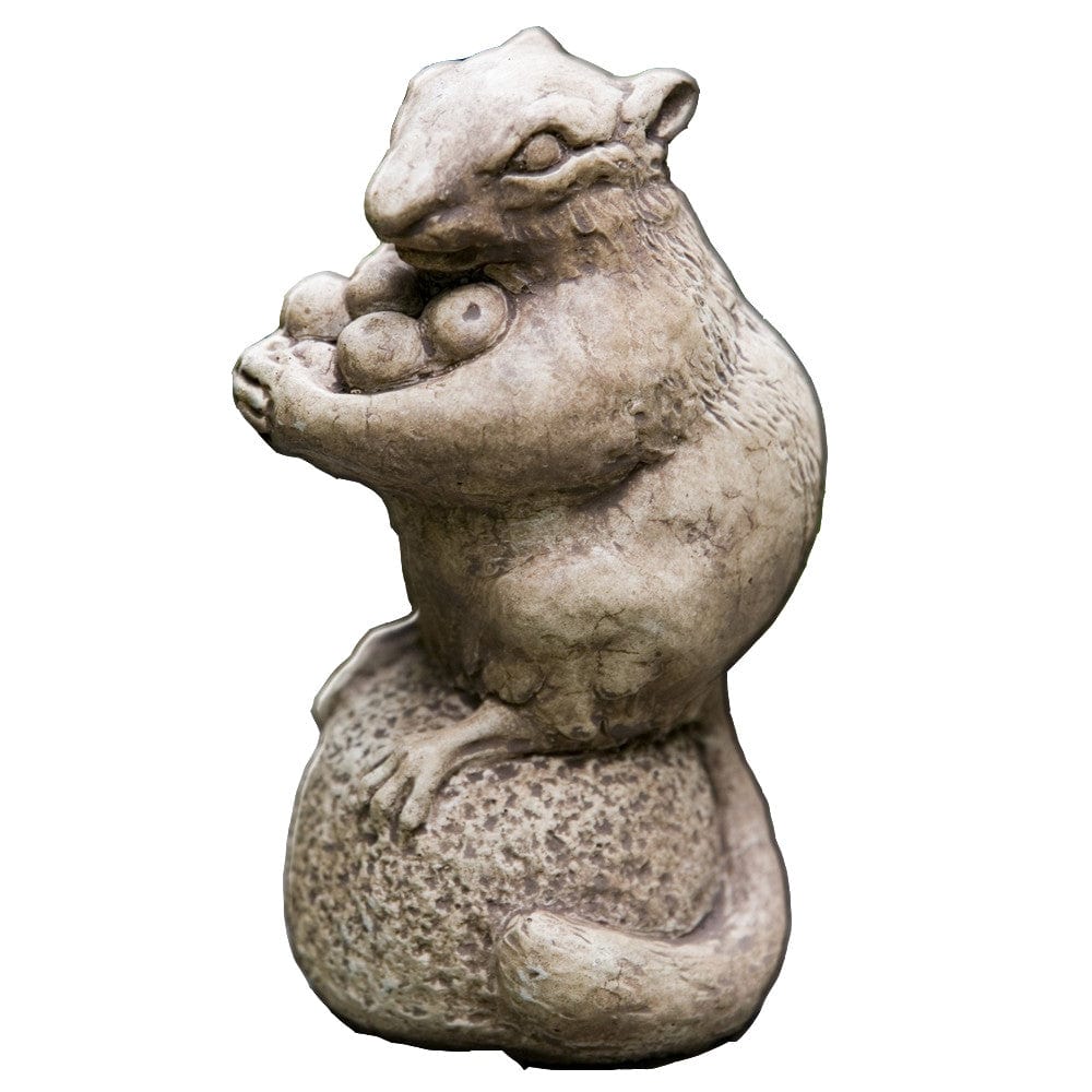 Autumn Chipmunk Cast Stone Garden Statue - Outdoor Art Pros