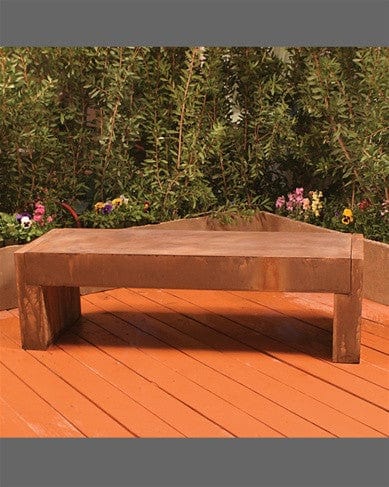 Modern Stone Bench - Outdoor Art Pros