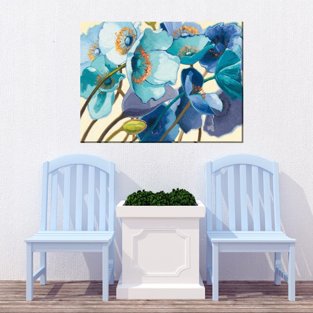 Breezy Blues Outdoor Canvas Art - Outdoor Art Pros