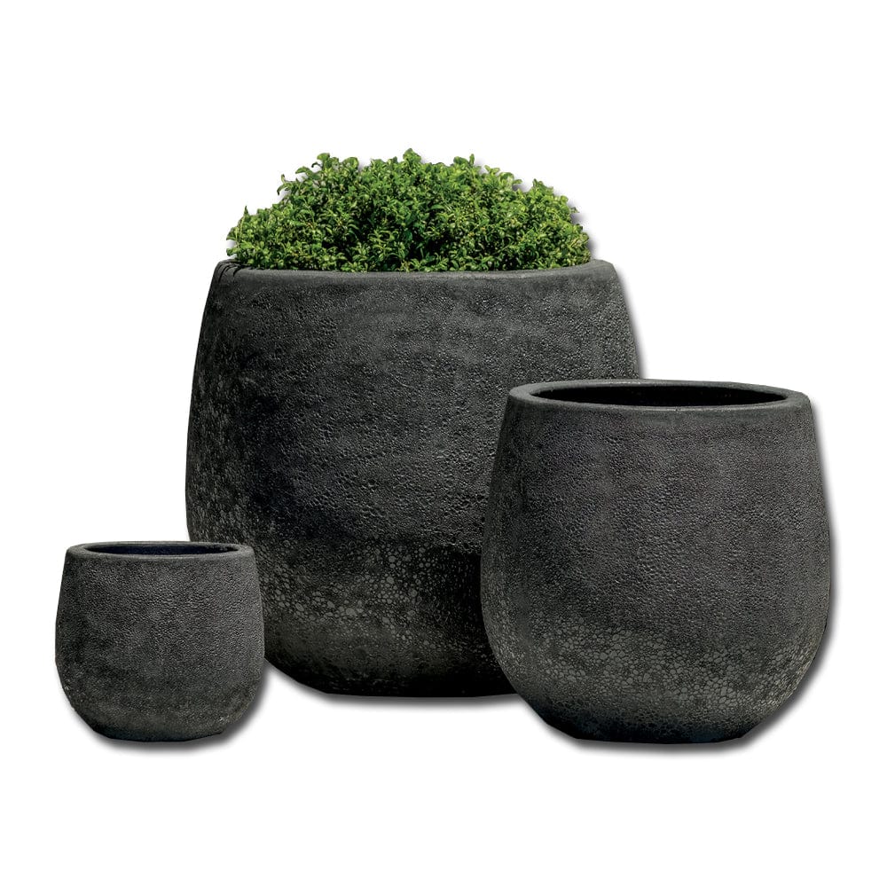 Baleares Planter Set of 3 in Volcanic Coral - Outdoor Art Pros