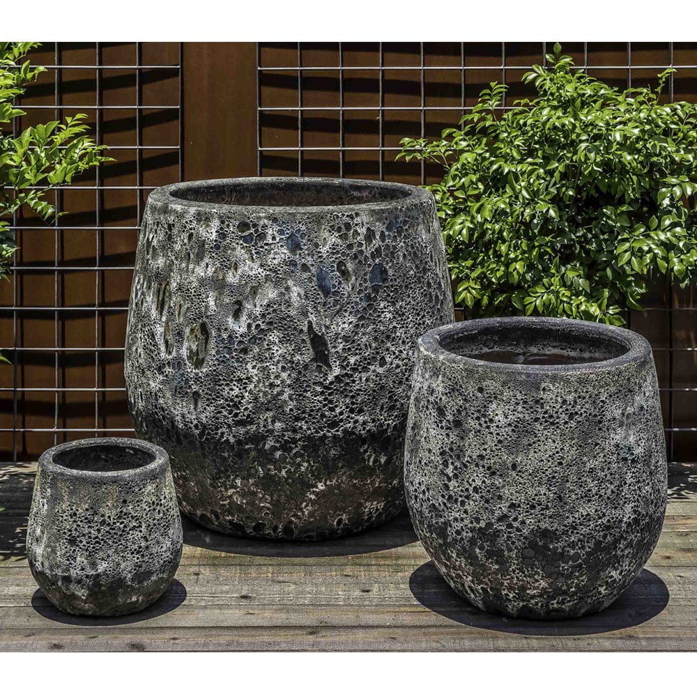 Baleares Planter Set of 3 in Fossil Grey - Outdoor Art Pros