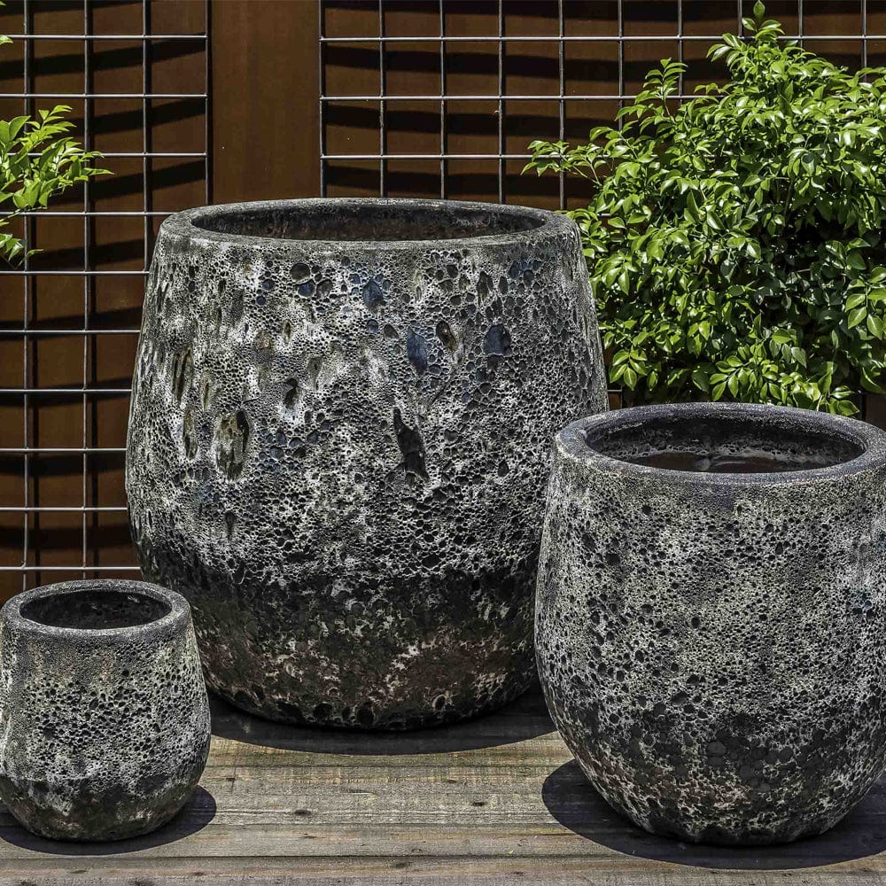 Baleares Planter Set of 3 in Fossil Grey - Outdoor Art Pros