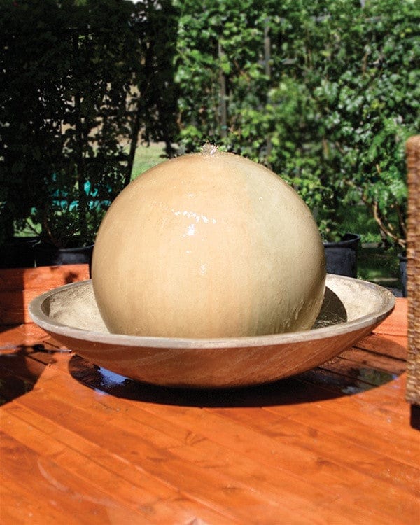 Ball And Wok Garden Water Fountain - Fountains - Outdoor Art Pros
