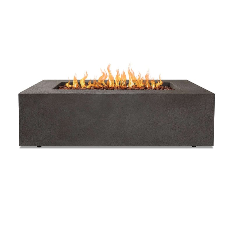 Baltic Rectangle Propane Fire Table - Glacier Gray Finish - Outdoor Art Pros