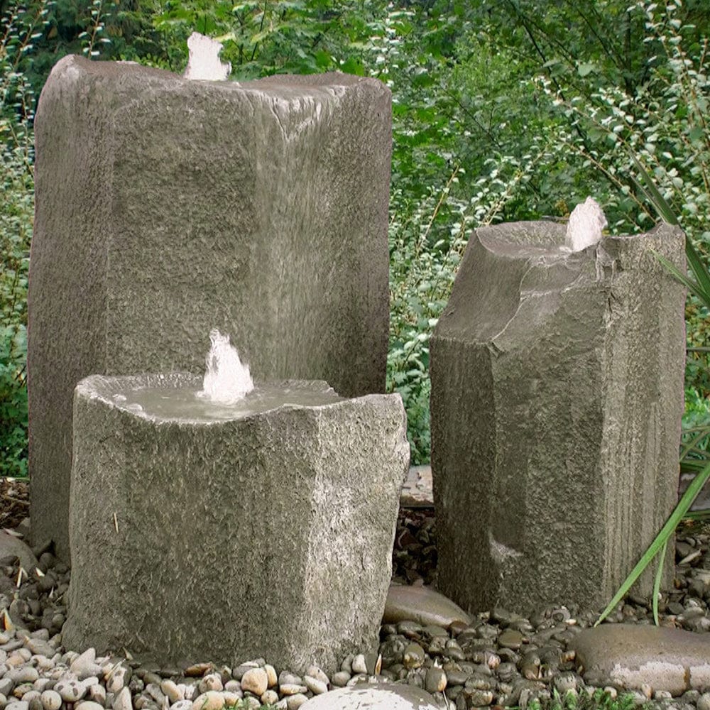Bird Bath Triple Stone Fountain - Outdoor Art Pros