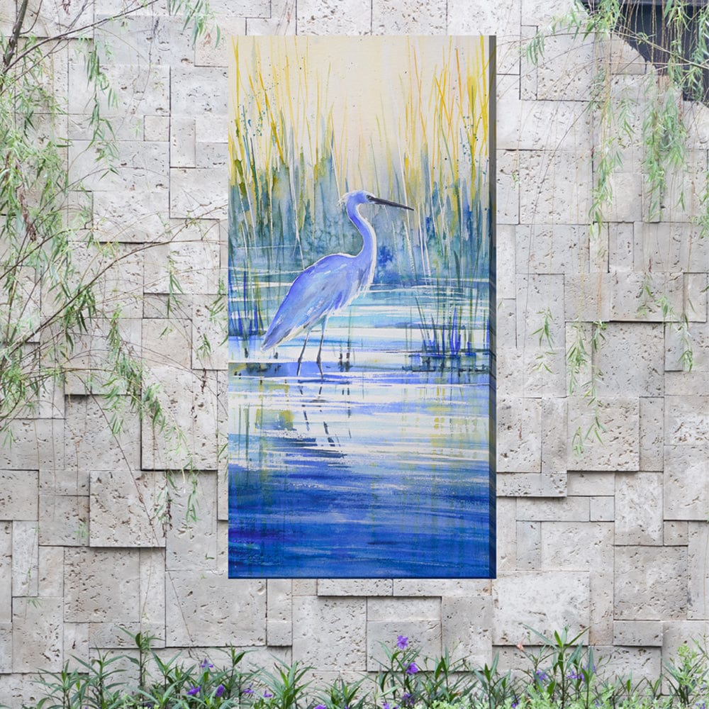 Blue Beauty Outdoor Canvas Art - Outdoor Art Pros