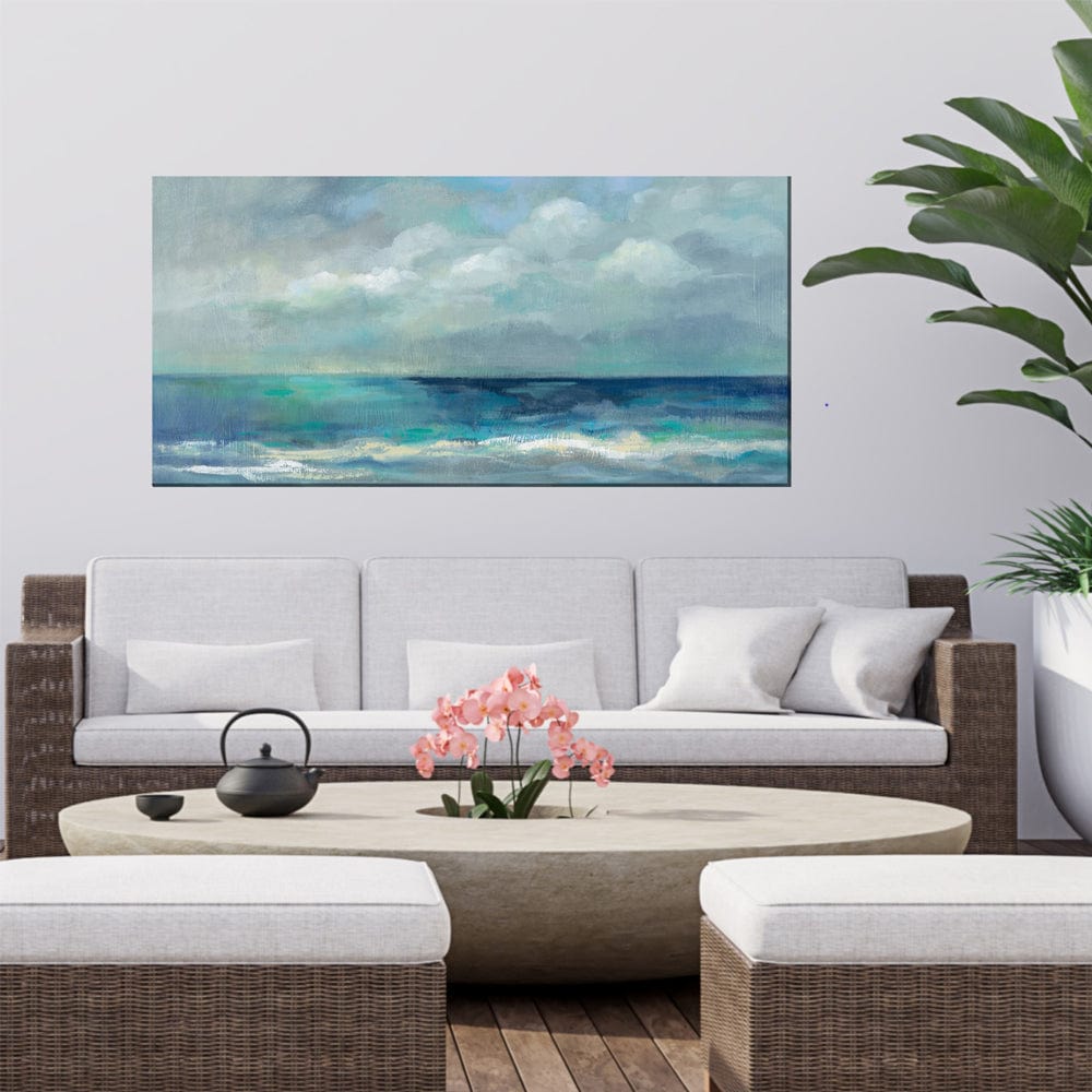 Blue on Blue Outdoor Canvas Art - Outdoor Art Pros