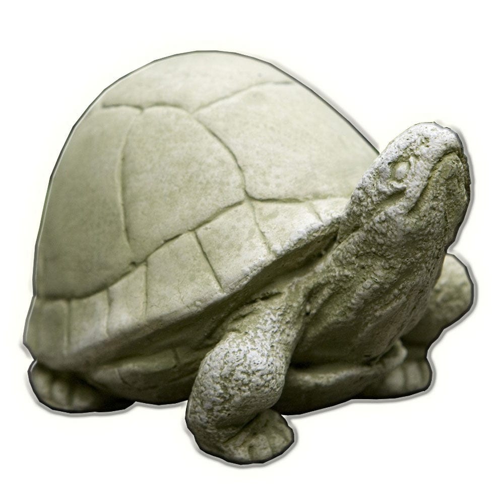 Box Turtle Cast Stone Garden Statue - Outdoor Art Pros