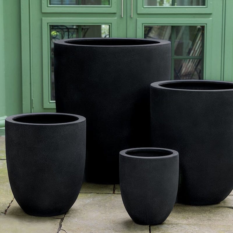 Bradford Planter Onyx Black Lite - Outdoor Art Pros