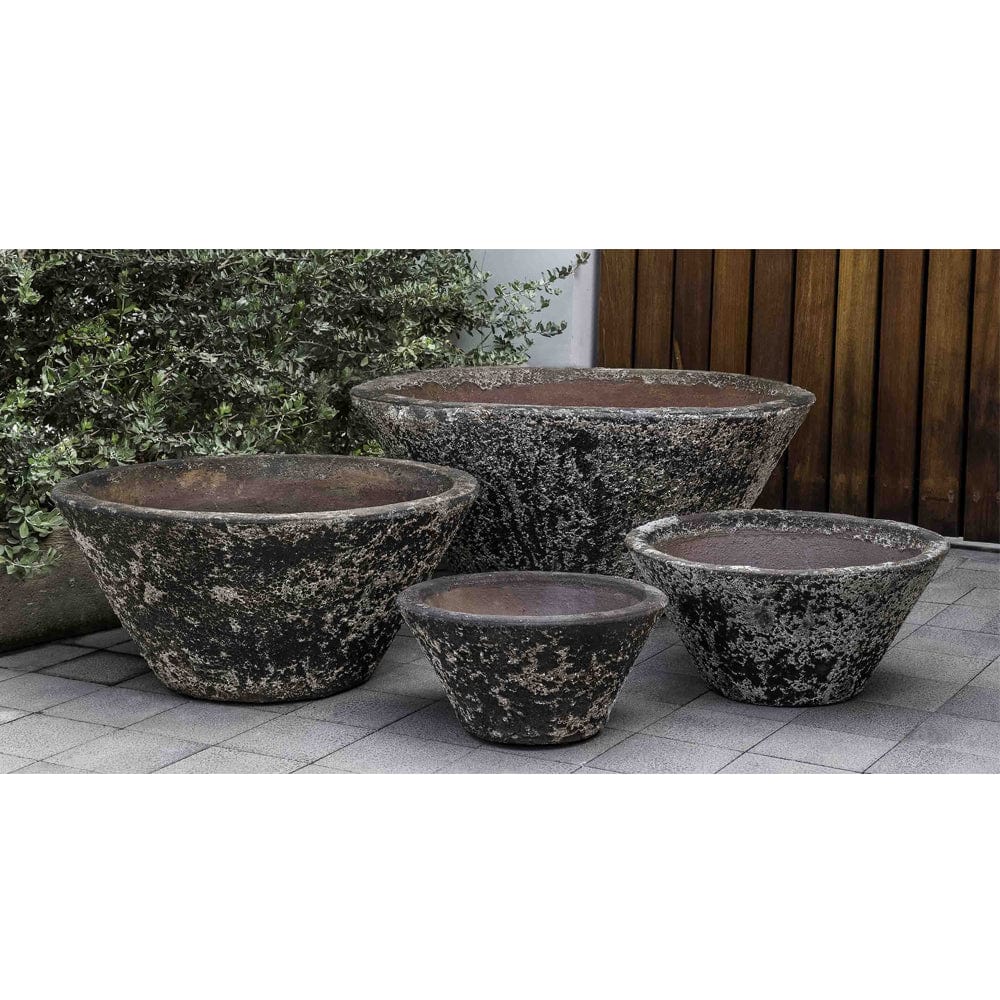 Brasilia Planter Set of 4 in Aegean - Outdoor Art Pros