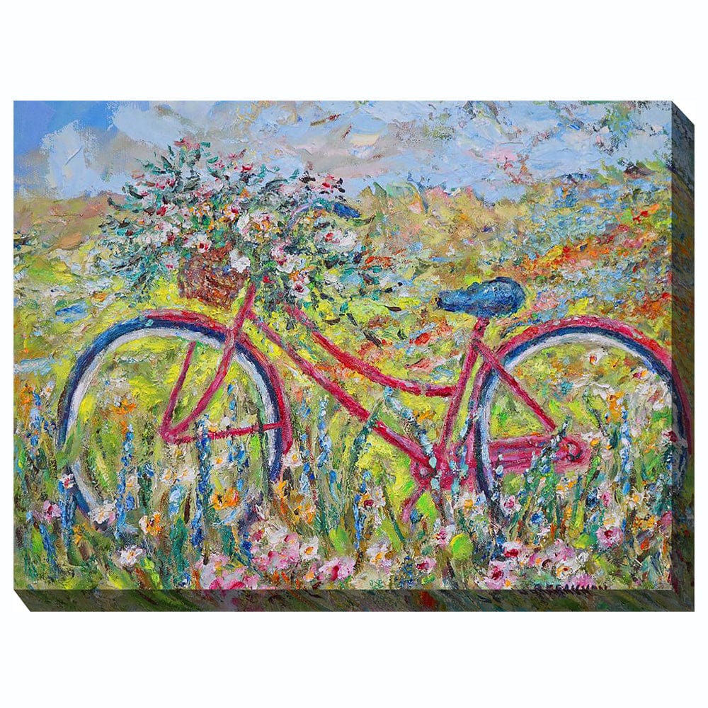 Brenda's Bike Outdoor Canvas Art - Outdoor Art Pros