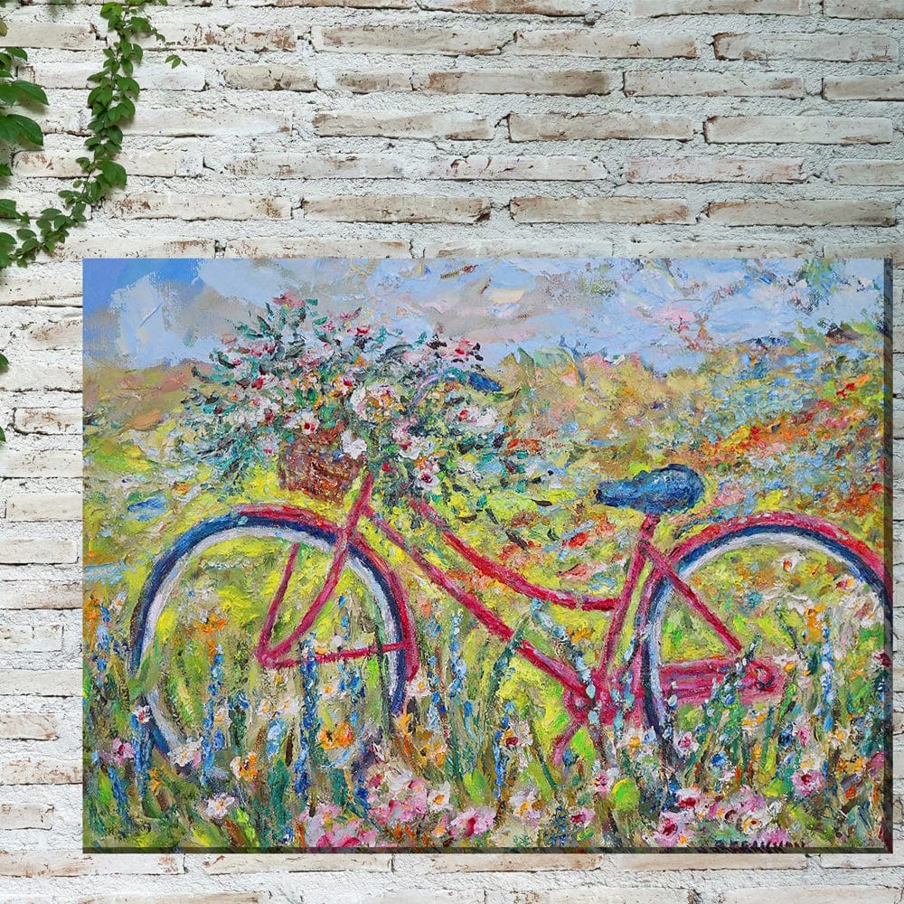 Brenda's Bike Outdoor Canvas Art - Outdoor Art Pros