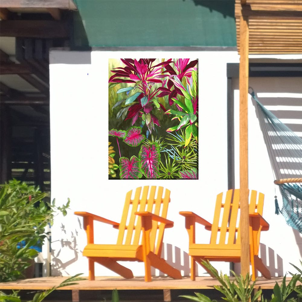 Bright Botanicals Outdoor Canvas Art - Outdoor Art Pros