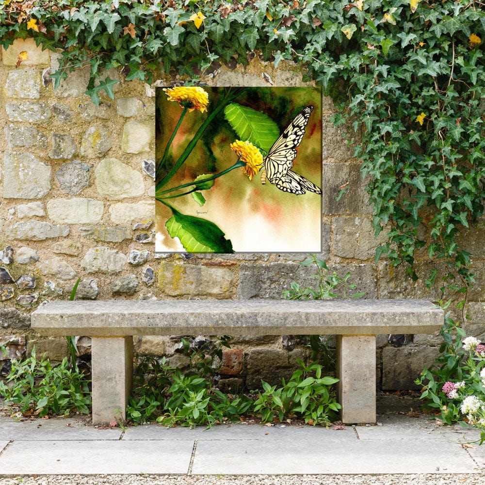 Butterfly Kiss Outdoor Canvas Art - Outdoor Art Pros
