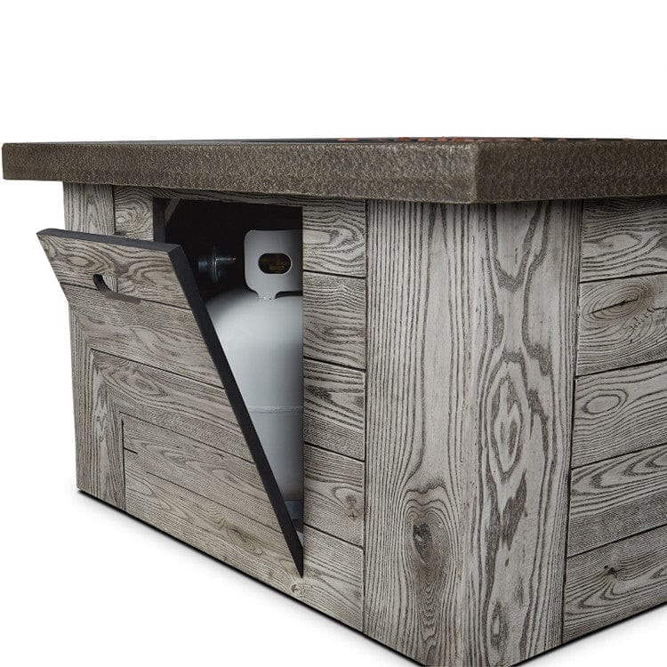 Forest Ridge Gas Fire Table - Outdoor Art Pros