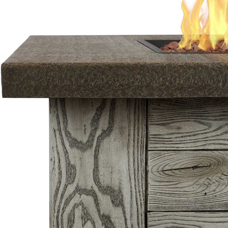 Forest Ridge Gas Fire Table - Outdoor Art Pros
