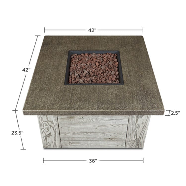 Forest Ridge Gas Fire Table - Outdoor Art Pros