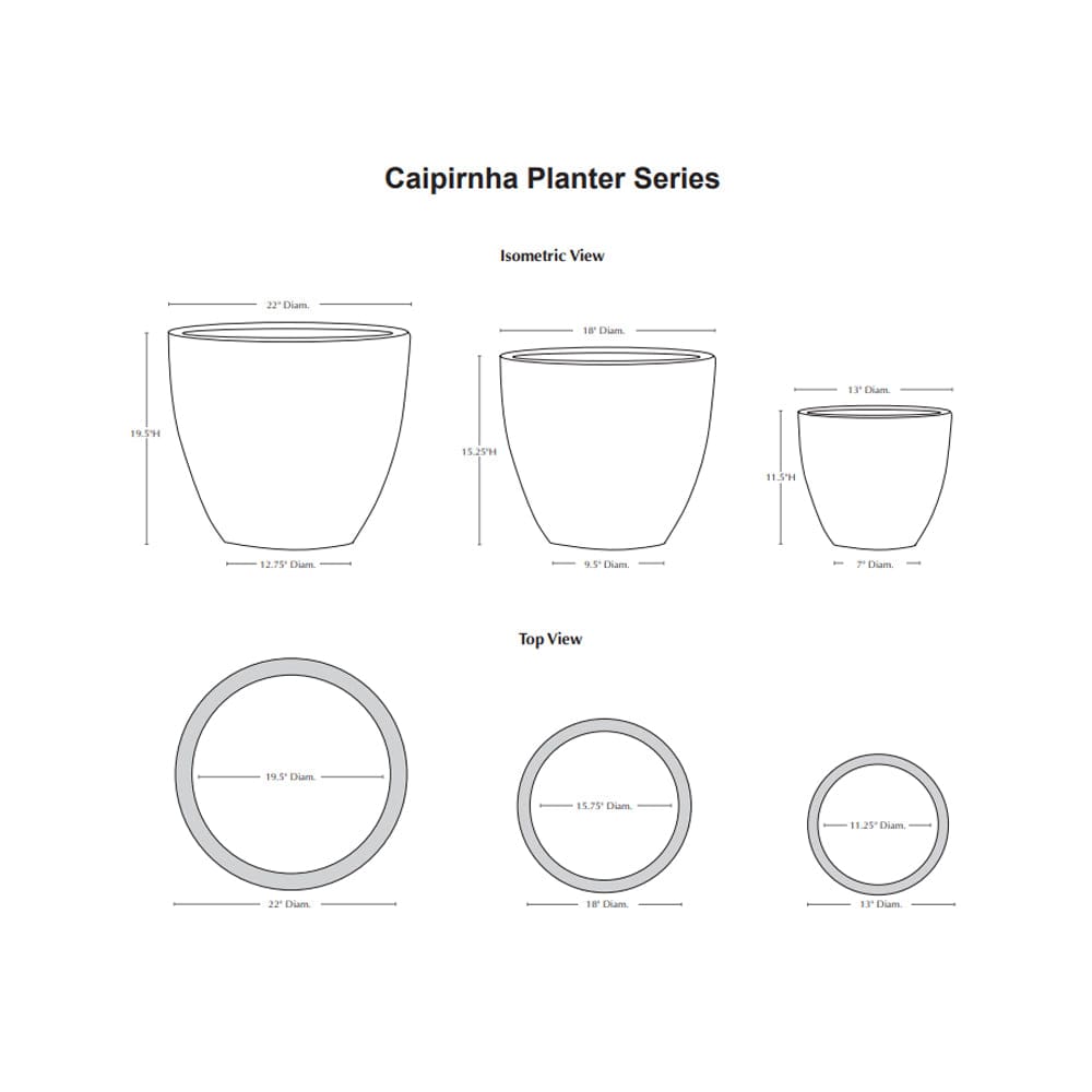 Caipirinha Planter Nested Set of 3 | Angkor Glazed Collection