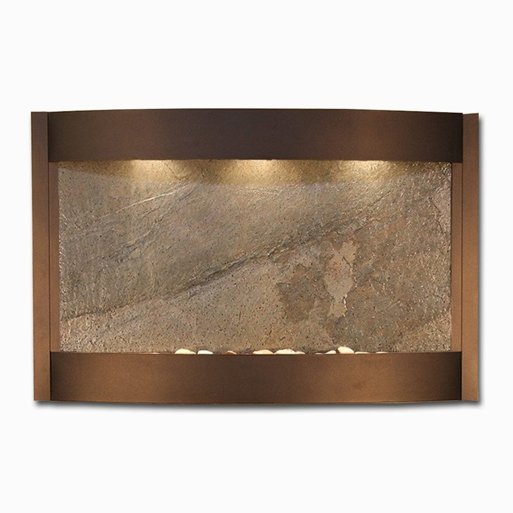 Calming Waters - Green FeatherStone - Antique Bronze - WhiteLED - Outdoor Art Pros