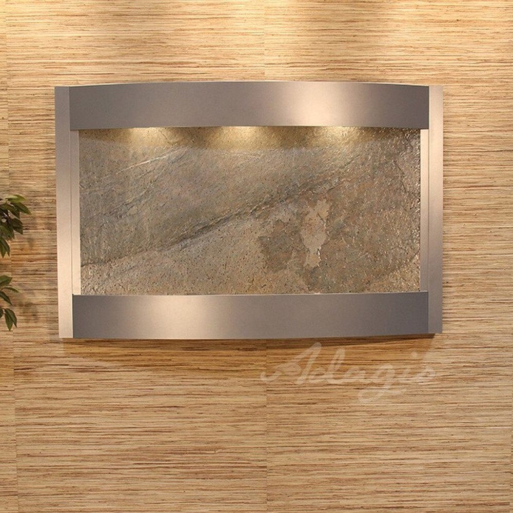 Calming_Waters_Silver_Metallic_Green_Featherstone - Outdoor Art Pros