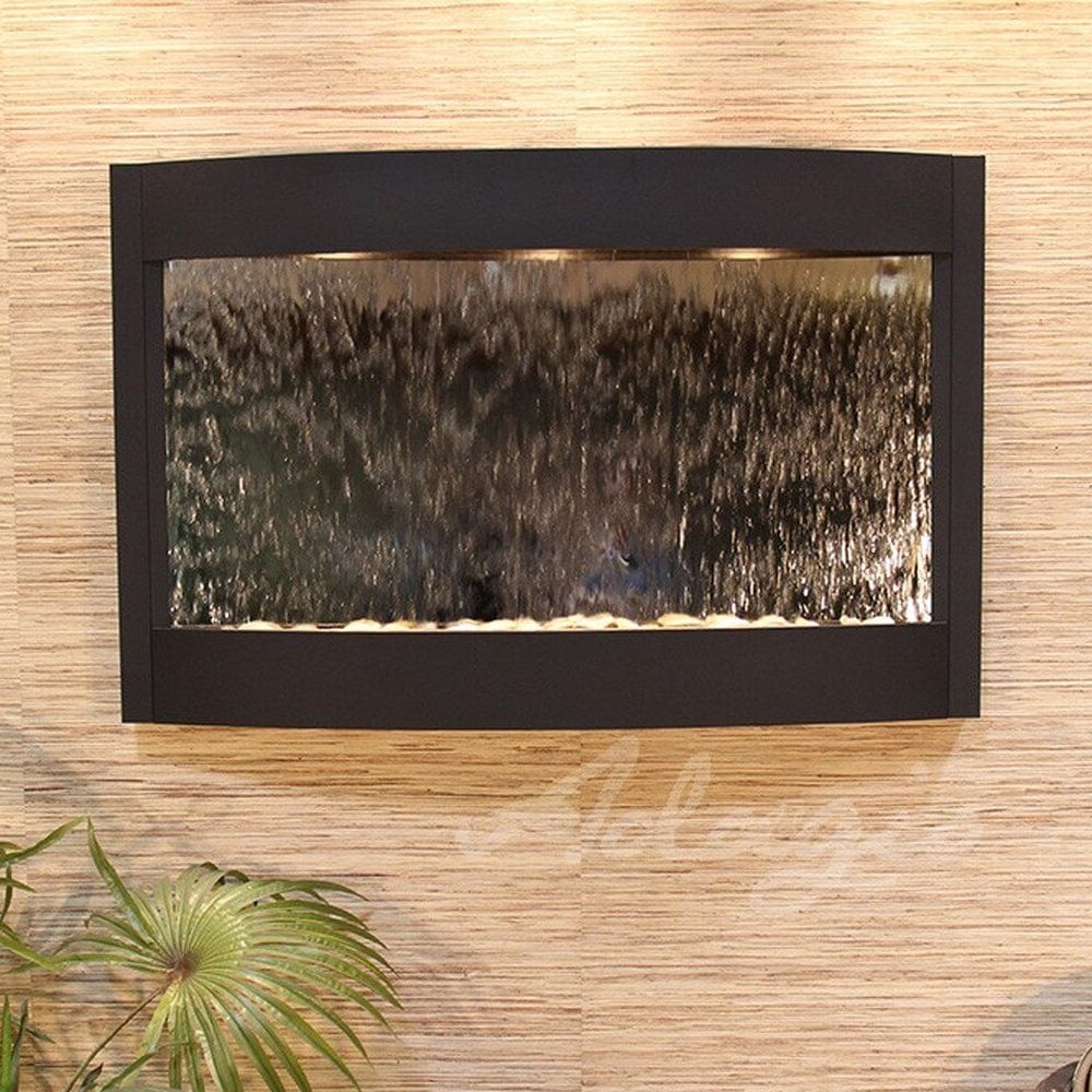 Calming_Waters_Textured_Black_Silver_Mirror - Outdoor Art Pros