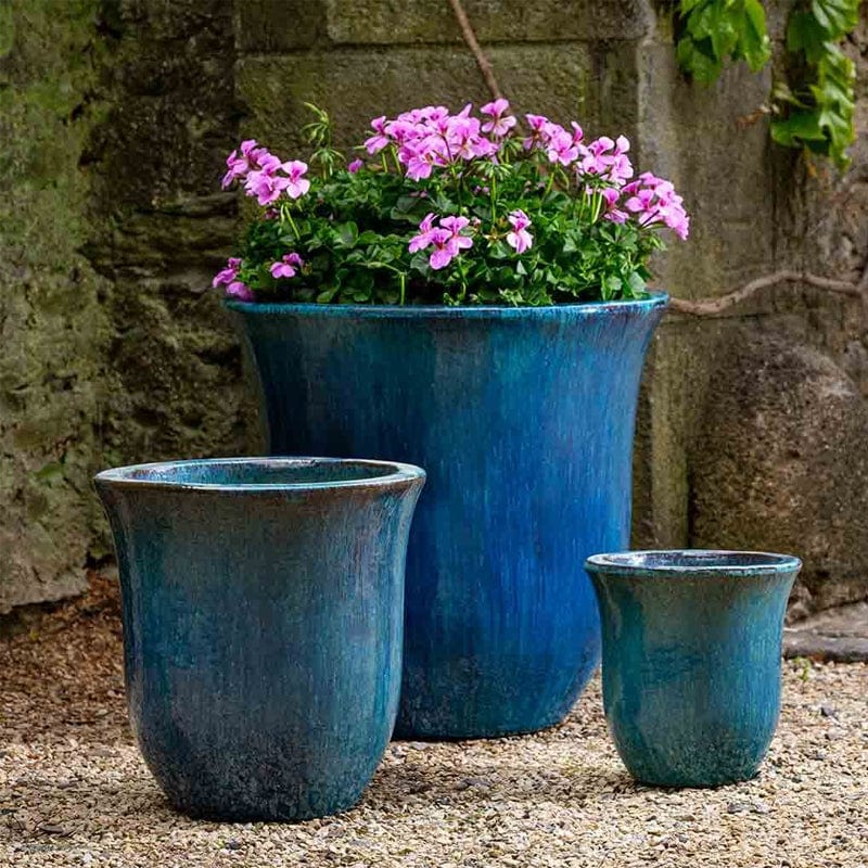 Campana Planter Set of 3 in Mediterranean - Outdoor Art Pros