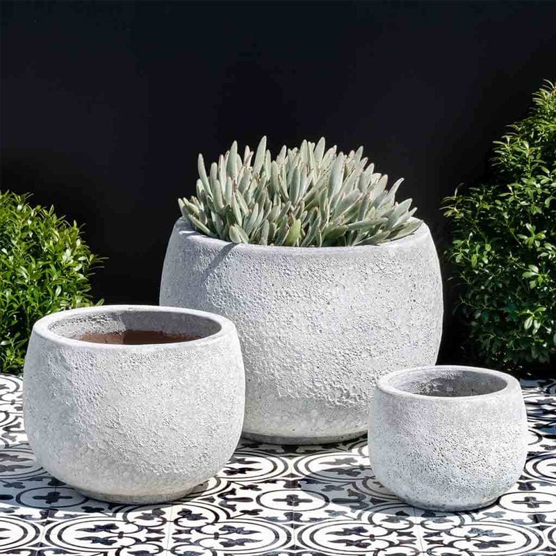 Cantagal White Coral Planter Set of 3 - Outdoor Art Pros