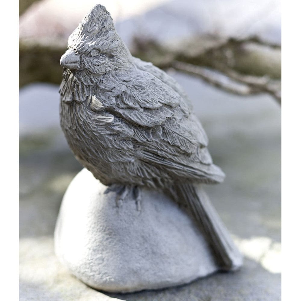 Cardinal Cast Stone Garden Statue - Outdoor Art Pros
