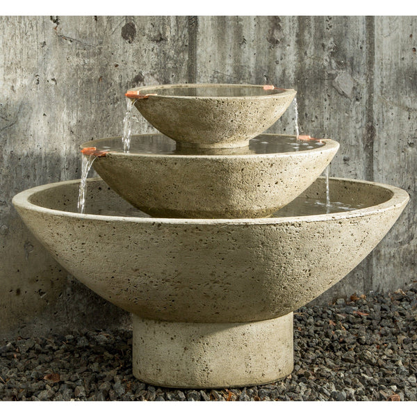 Carrera Tiered Bowl Water Fountain - Outdoor Art Pros