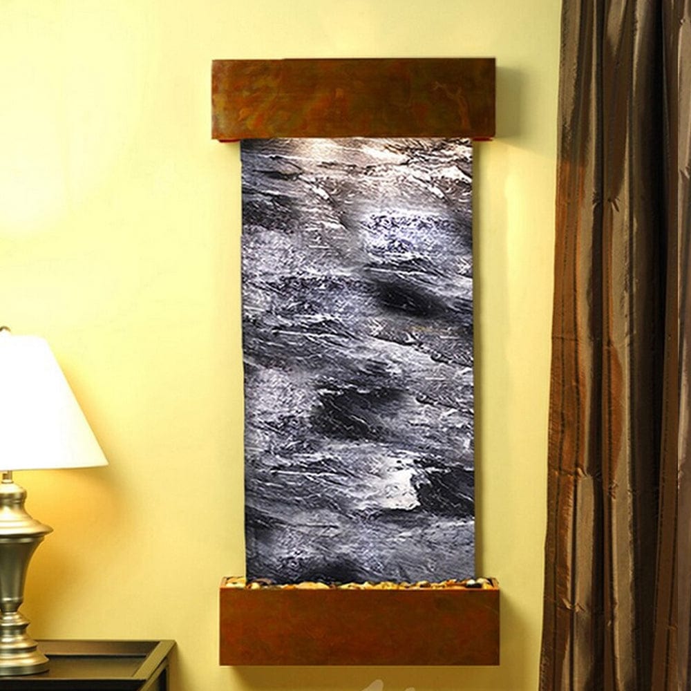Cascade_Springs_Black_Spider_Marble_Rustic_Copper_Squared_Corners - Outdoor Art Pros