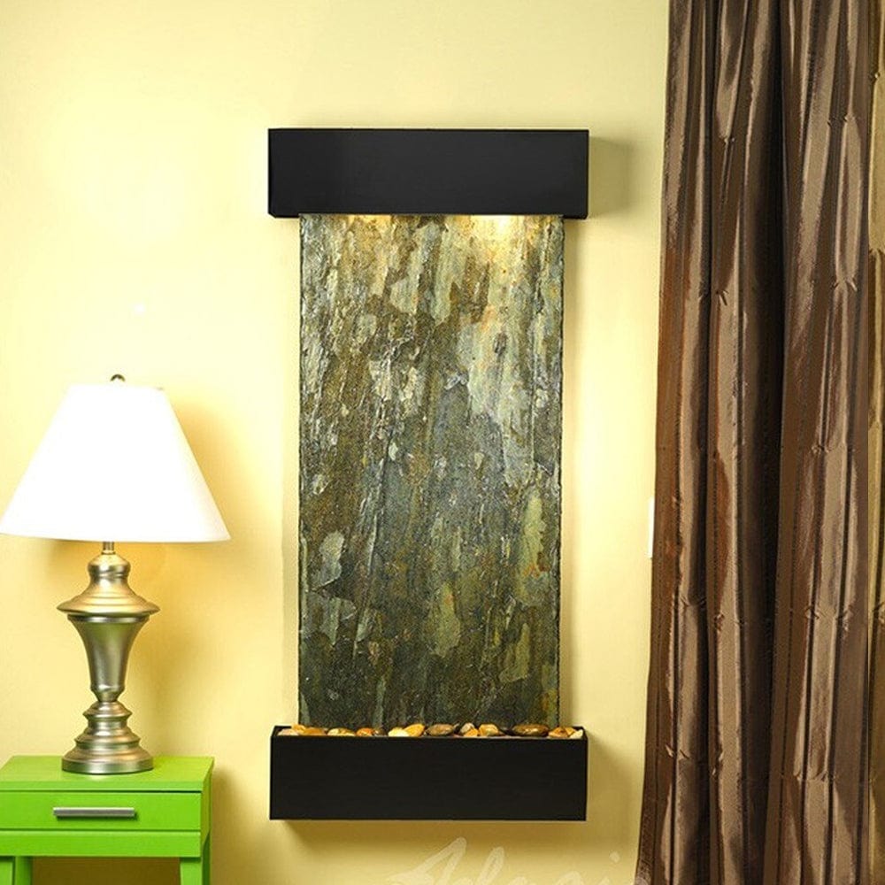 Cascade_Springs_Green_Slate_with_Blackened_Copper_Trim_and_Squared_Corners - Outdoor Art Pros