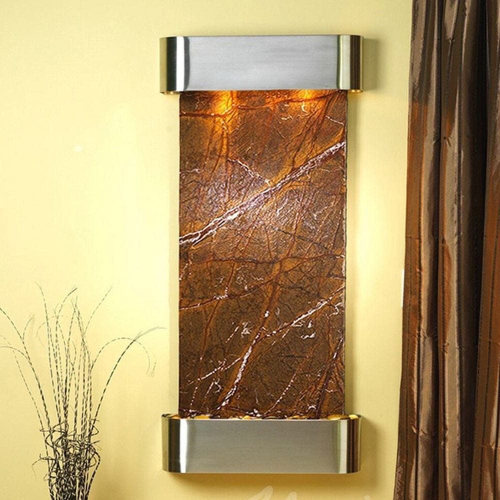 Cascade_Springs_Rainforest_Brown_Marble_Stainless_Steel_Rounded_Corners - Outdoor Art Pros