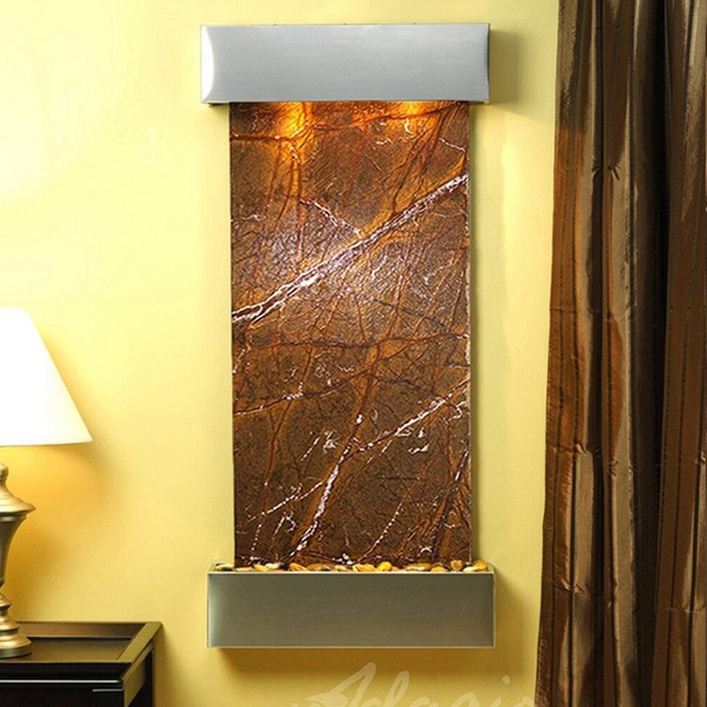 Cascade_Springs_Rainforest_Brown_Marble_Stainless_Steel_Squared_Corners - Outdoor Art Pros