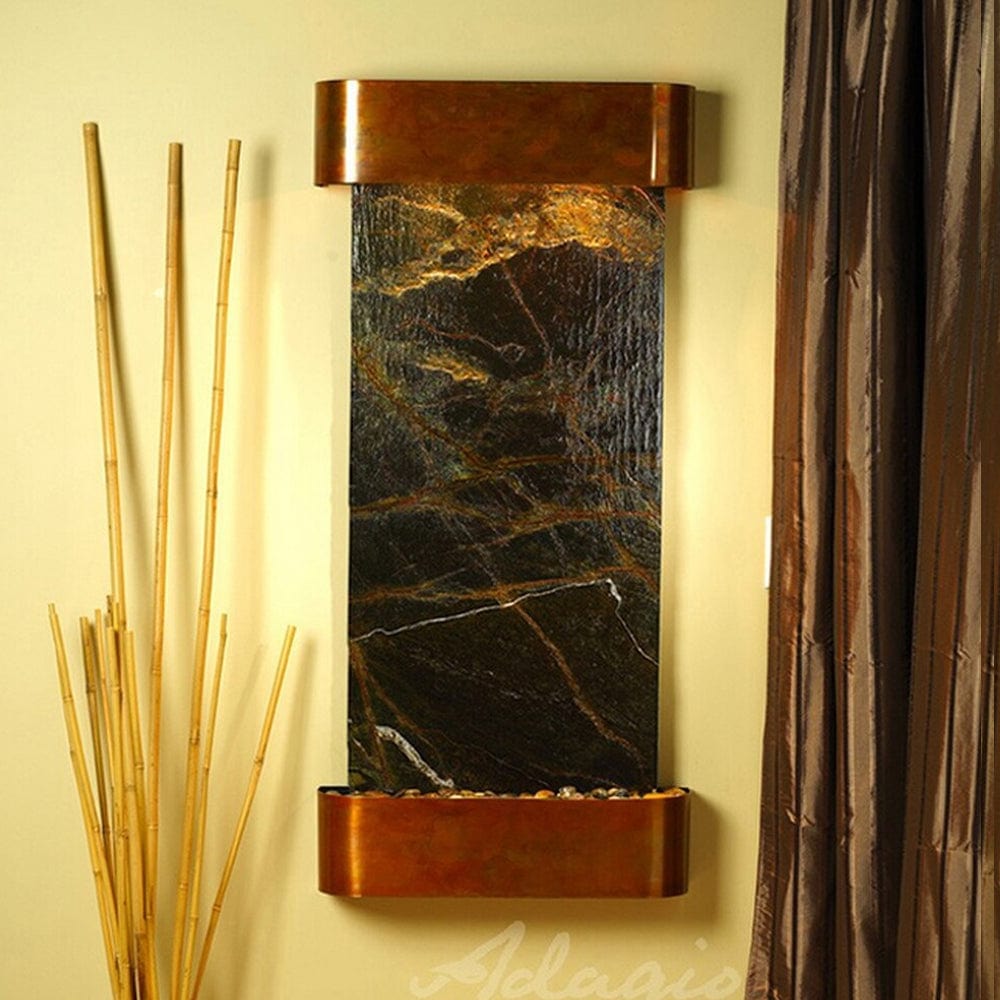 Cascade_Springs_Rainforest_Green_Marble_Rustic_Copper_Rounded_Corners - Outdoor Art Pros