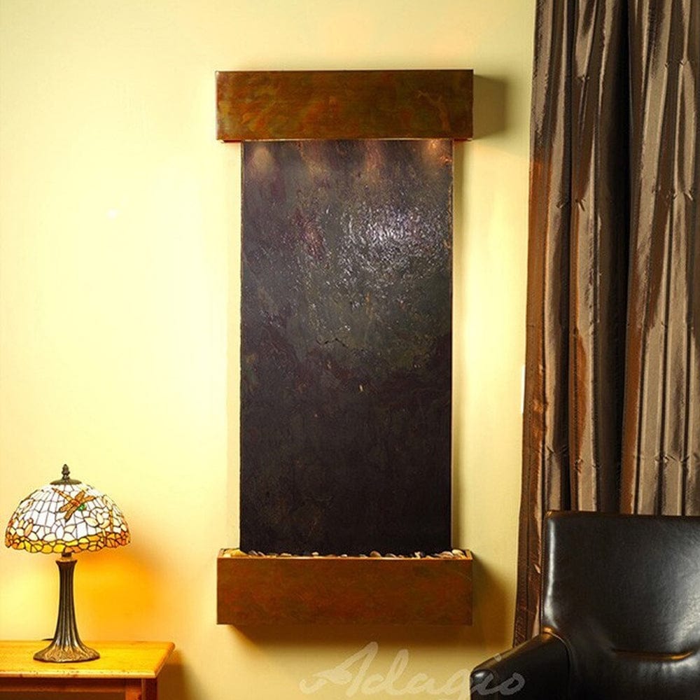 Cascade_Springs_Rustic_Copper_with_Squared_Corners_and_Rajah_Feather_Stone_Slate - Outdoor Art Pros