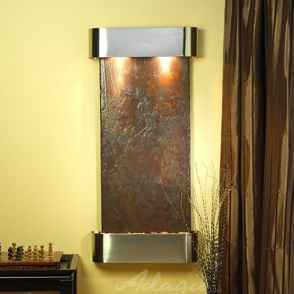 Cascade_Springs_Stainless_Steel_with_Rounded_Corners_with_Rajah_Slate - Outdoor Art Pros