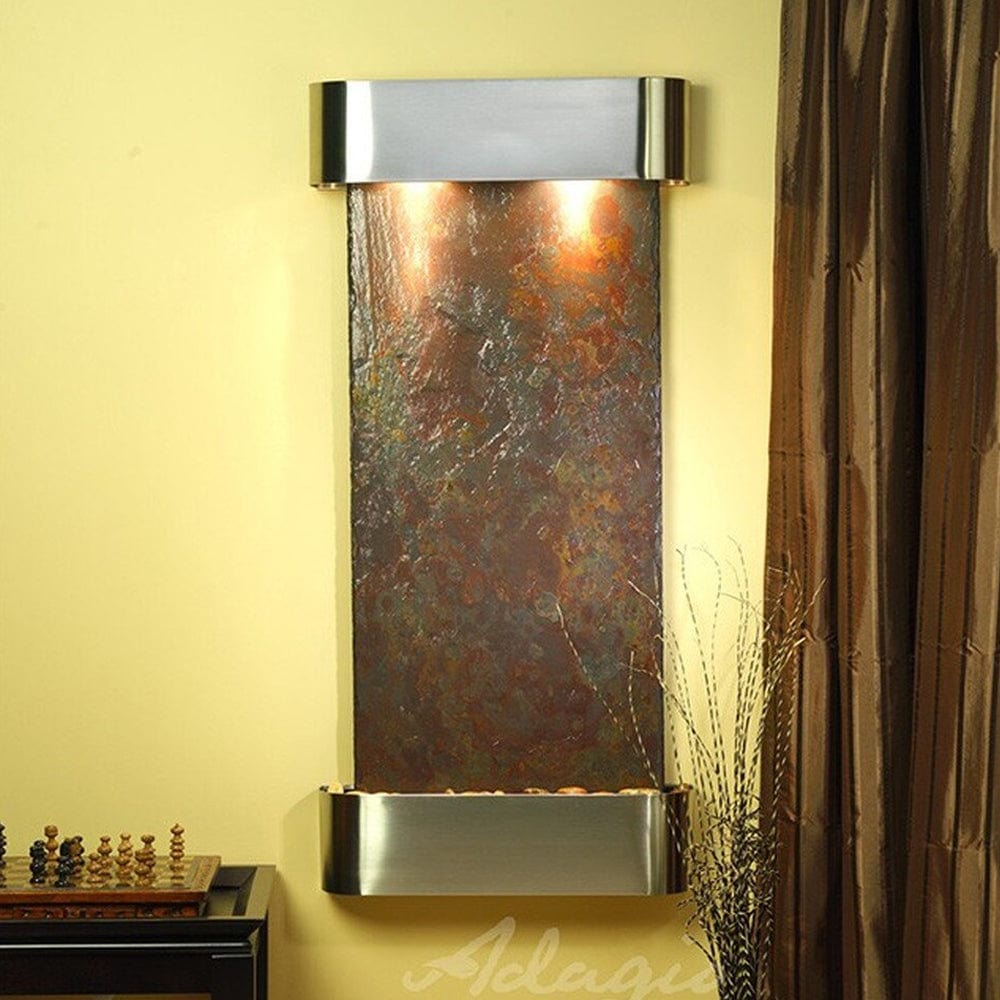 Cascade_Springs_Stainless_Steel_with_Rounded_Corners_with_Rajah_Slate - Outdoor Art Pros