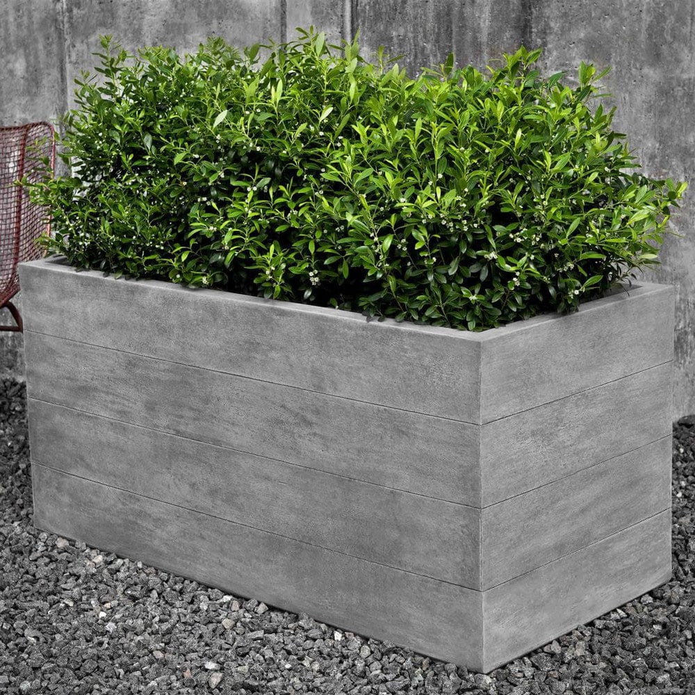 Chenes Brut Long Garden Box Planter - Planters - Outdoor Art Pros