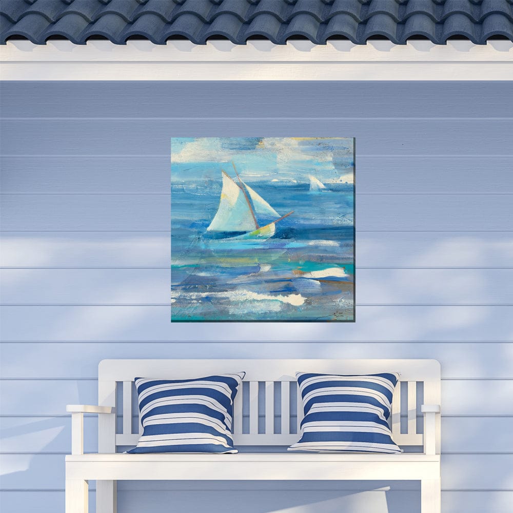 Choppy Waters Outdoor Canvas Art - Outdoor Art Pros