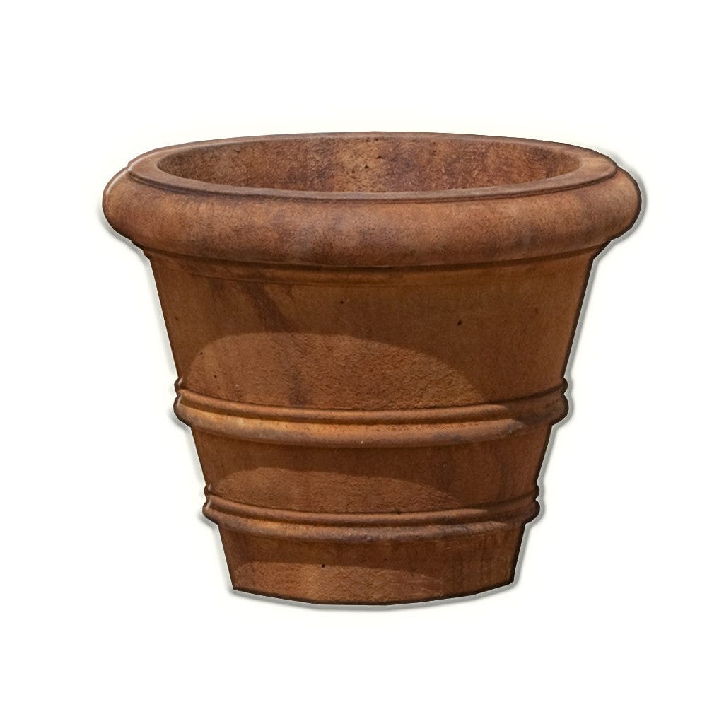 Classic Rolled Rim 14.75" Garden Planter - Planters - Outdoor Art Pros