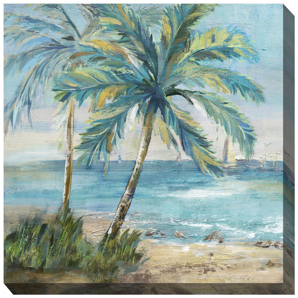 Coastal Palm 1 Outdoor Canvas Art - Outdoor Art Pros