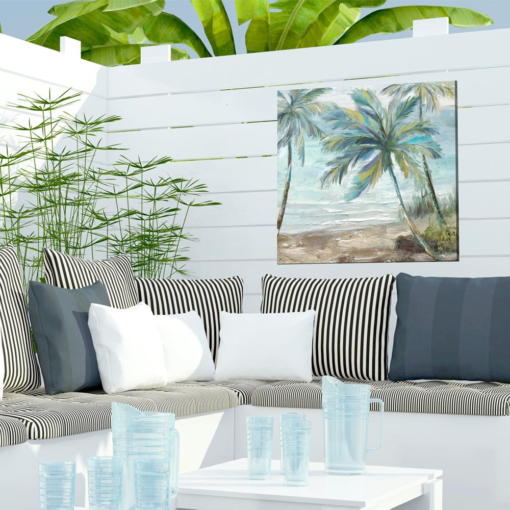 Coastal Palm 2 Outdoor Canvas Art - Outdoor Art Pros