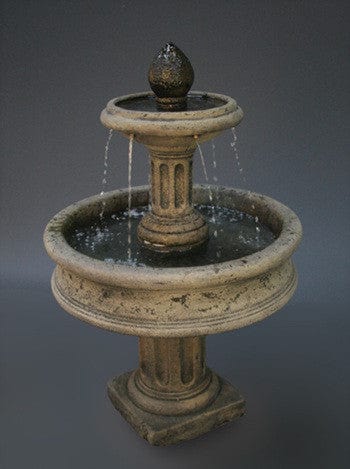 Column Base Tiered Water Fountain - Fountains - Outdoor Art Pros