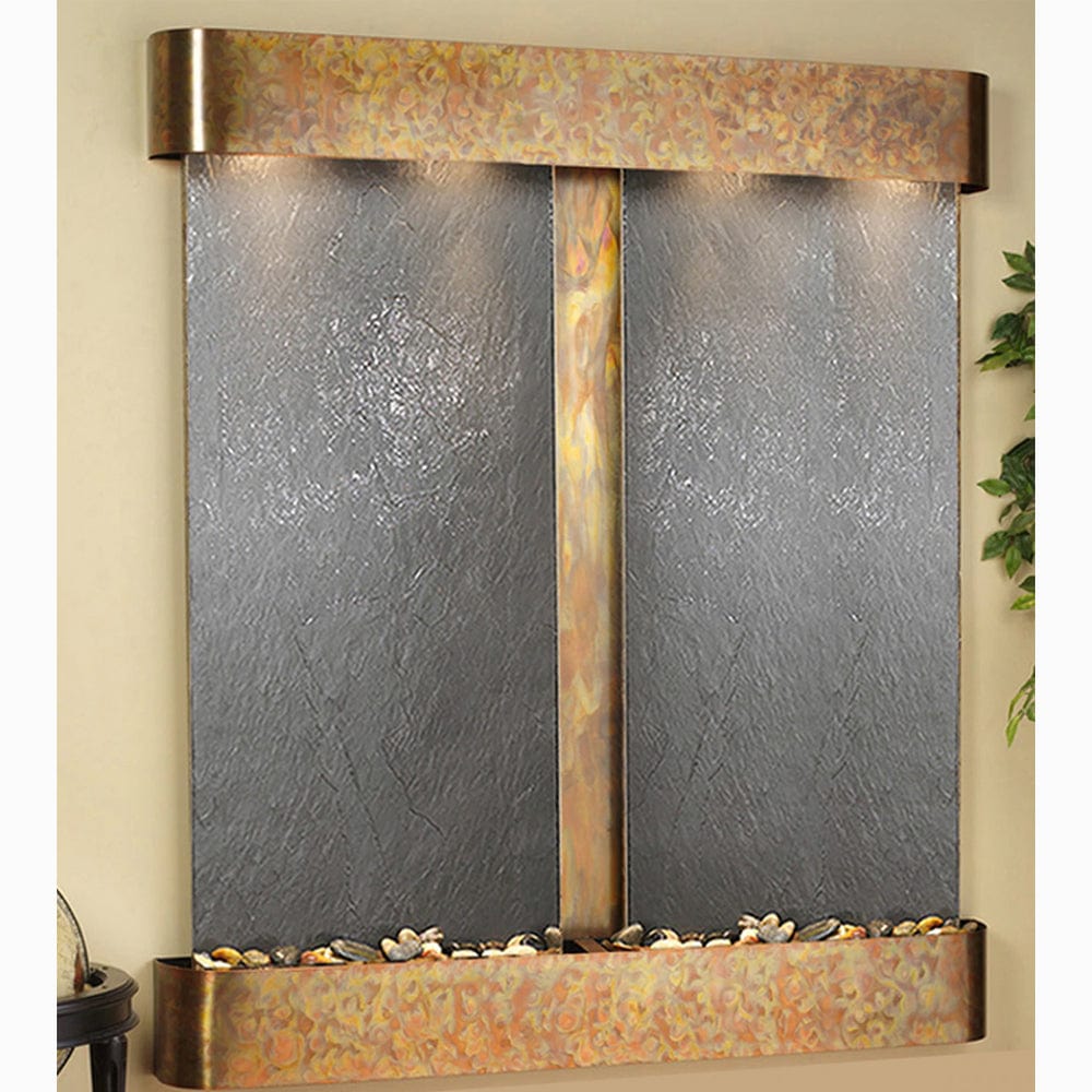 Cottonwood_Falls_with_Rustic_Copper_Trim_and_Black_Featherstone_with_Rounded_Corners - Outdoor Art Pros