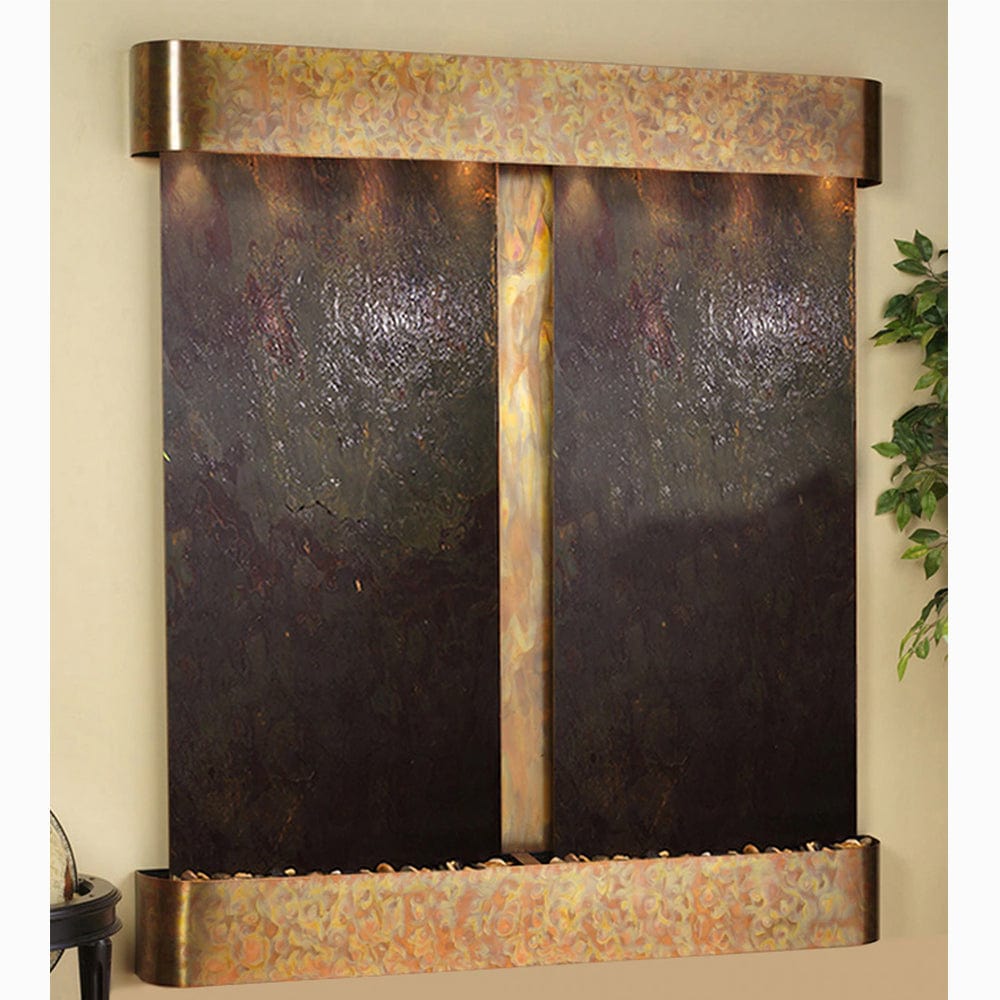 Cottonwood_Falls_with_Rustic_Copper_Trim_and_Rajah_Featherstone_with_Rounded_Corners - Outdoor Art Pros