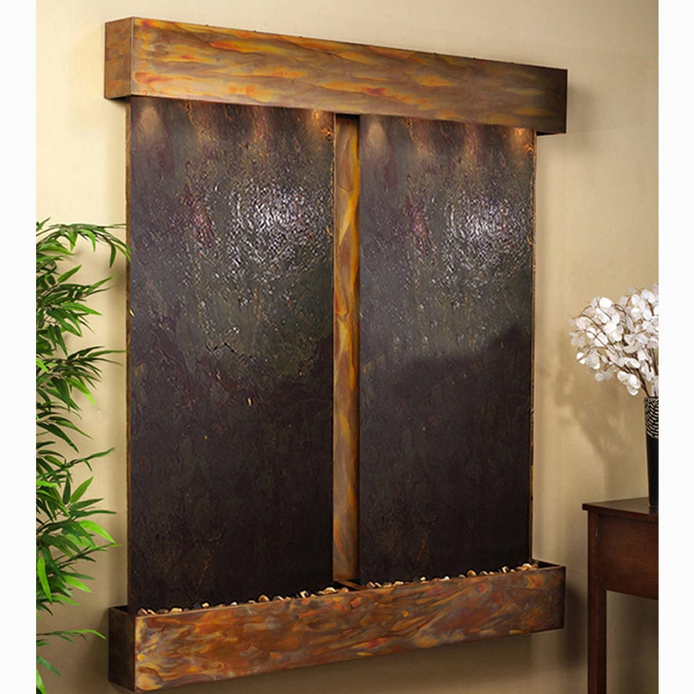 Cottonwood_Falls_with_Rustic_Copper_Trim_and_Rajah_Featherstone_with_Squared_Corners - Outdoor Art Pros